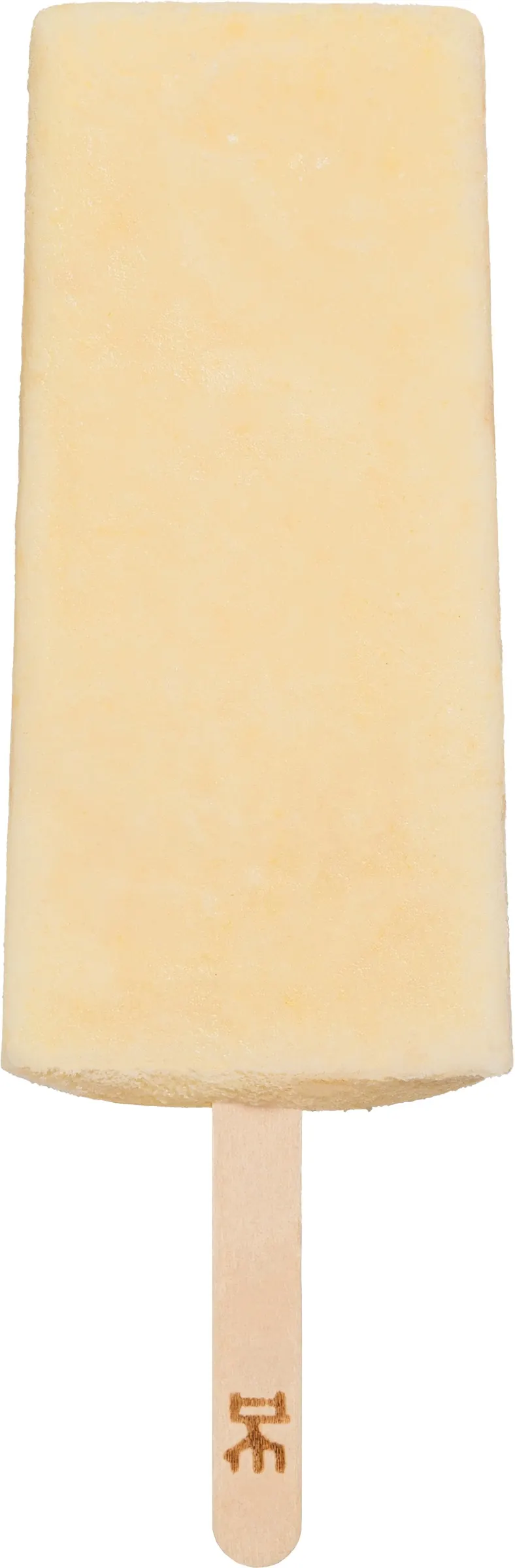 Paleta cremosa de Pai de Limón IKE, artesanal, con palito de madera marcado