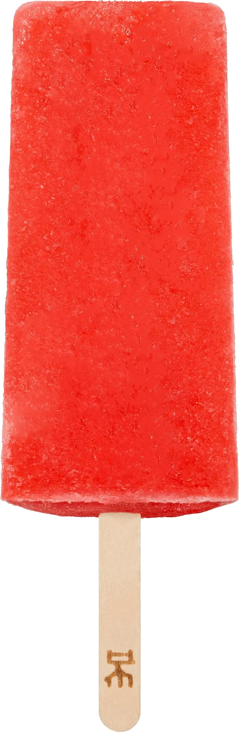 Paleta frutal de Limonada Cereza Coco IKE, artesanal, con palito de madera marcado